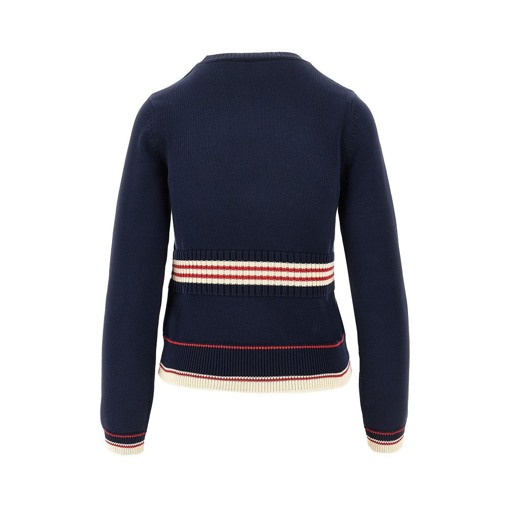 Pullover con intarsio 'Chez Valentino'