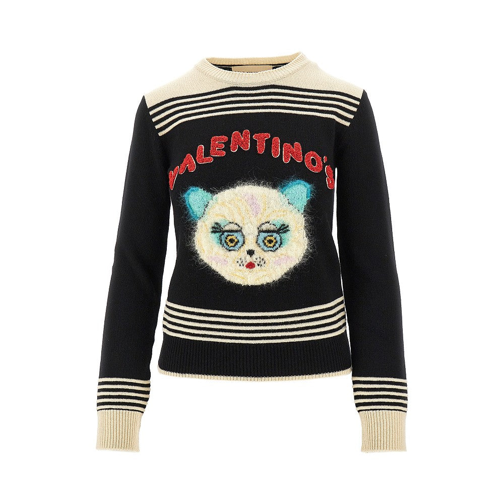 'Le Chat de la Maison' embroidered sweater