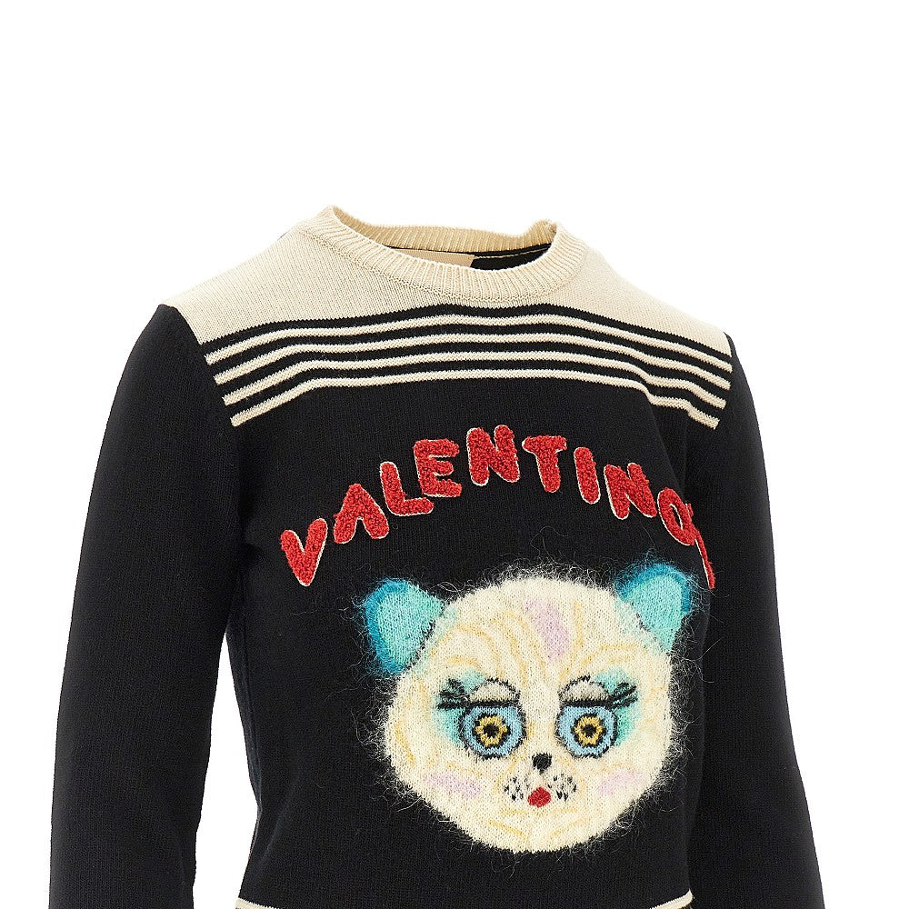 'Le Chat de la Maison' embroidered sweater