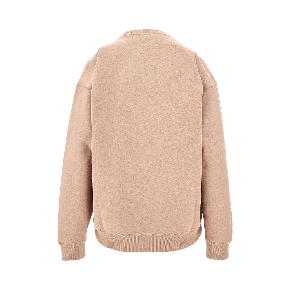 Logo embroidery crewneck sweatshirt