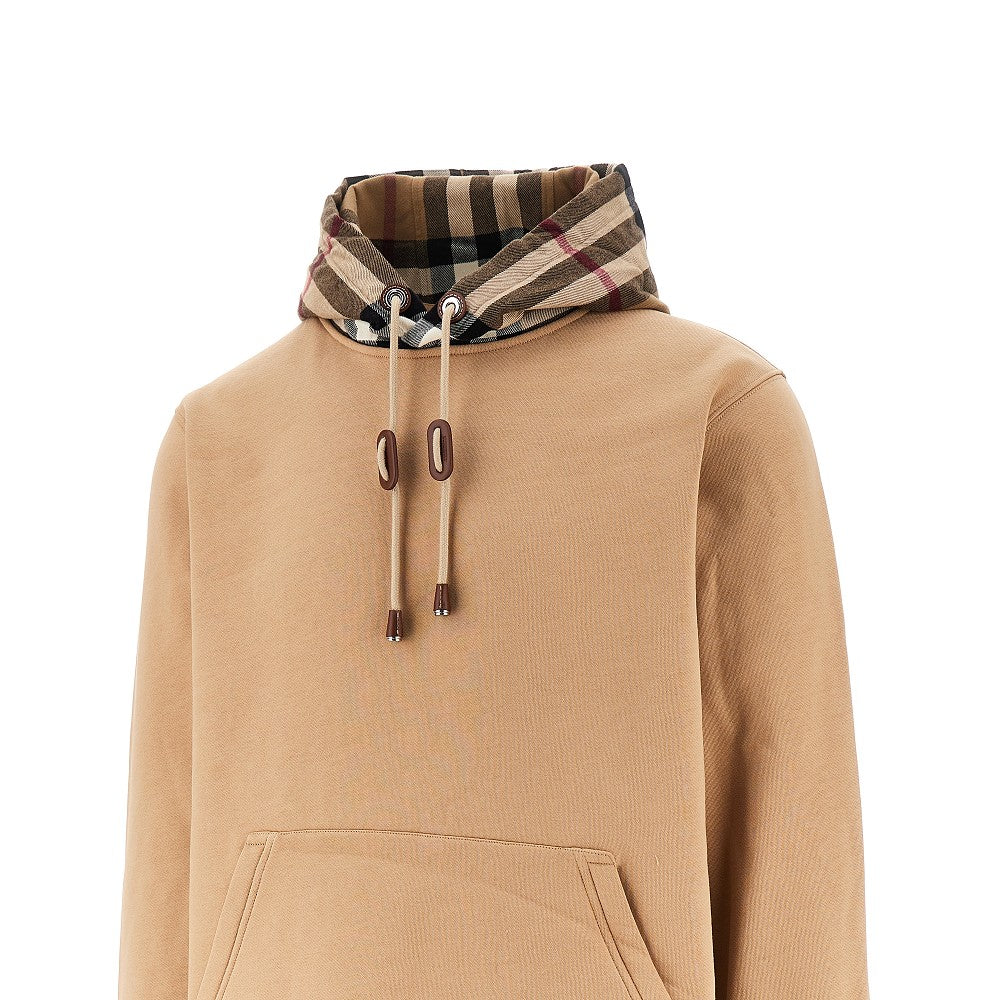 Felpa con cappuccio Check