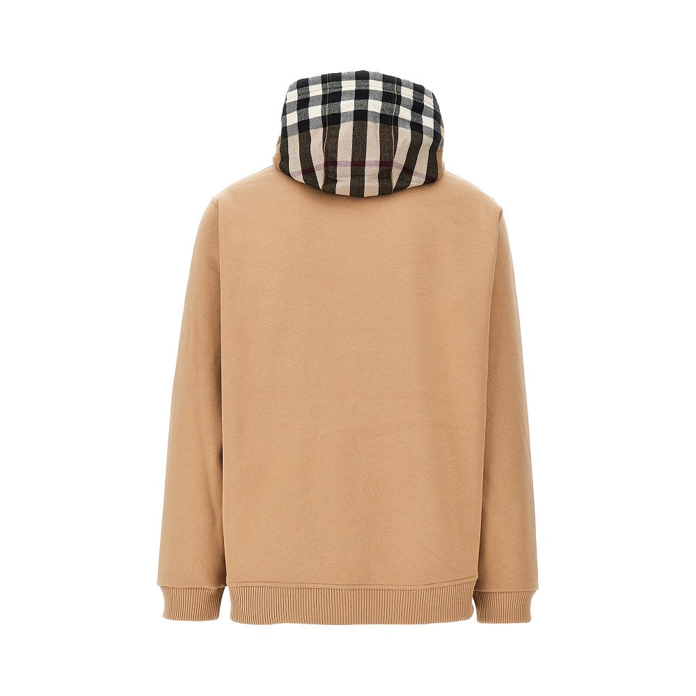 Felpa con cappuccio Check