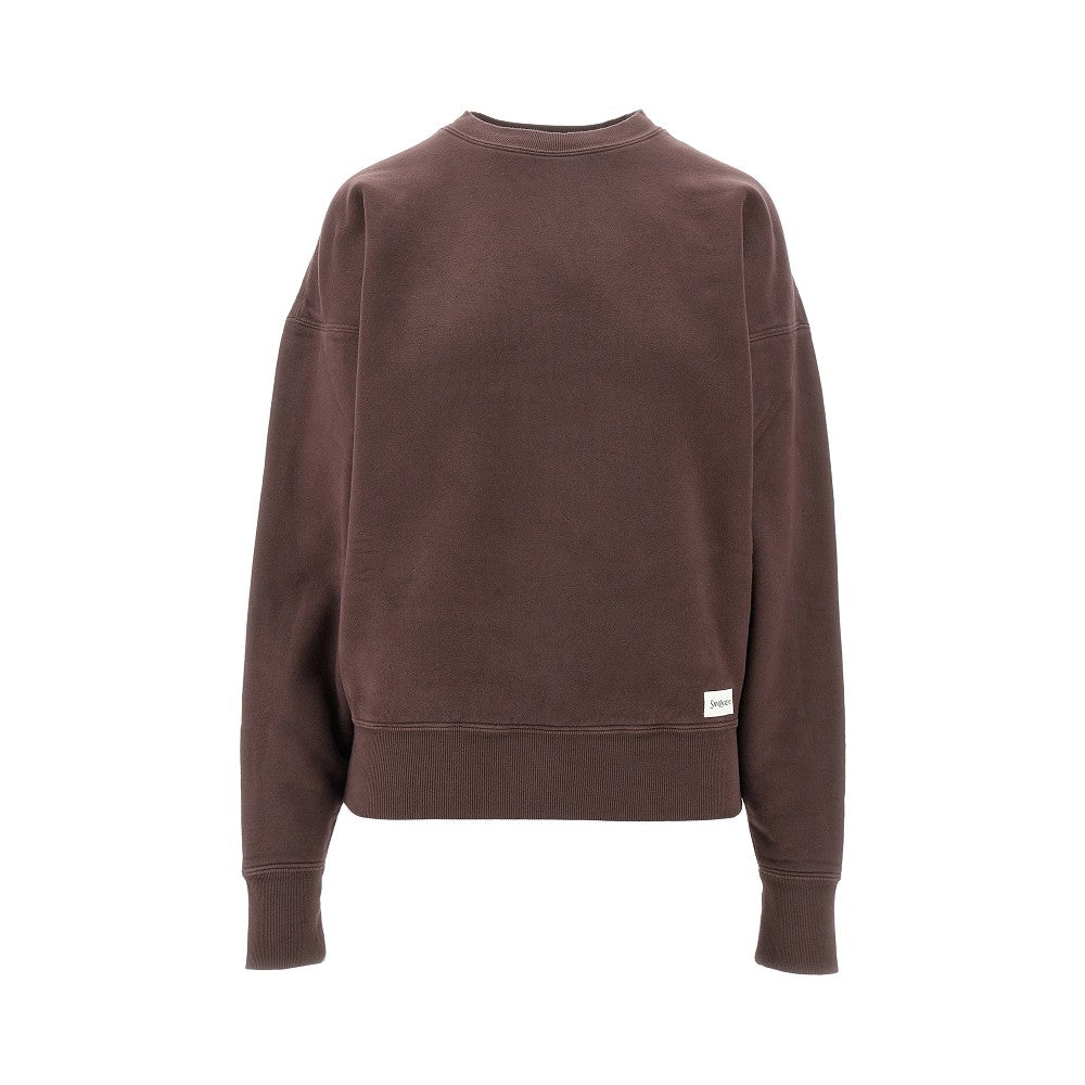 Cotton crewneck sweatshirt