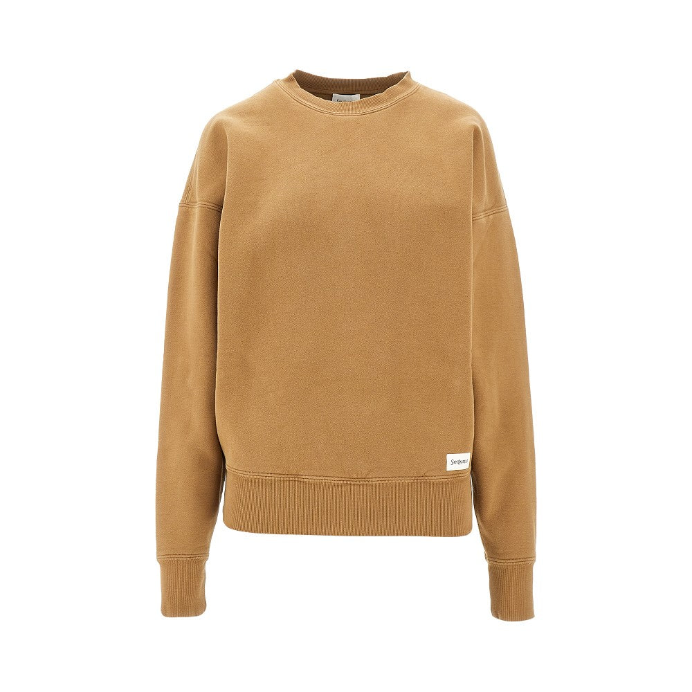 Cotton crewneck sweatshirt