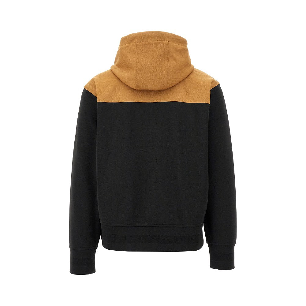 'B-Shield' embroidery full-zip hoodie