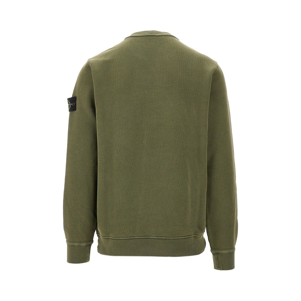 Logo badge organic cotton sweatshirt