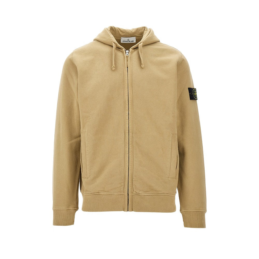 Organic cotton full-zip hoodie