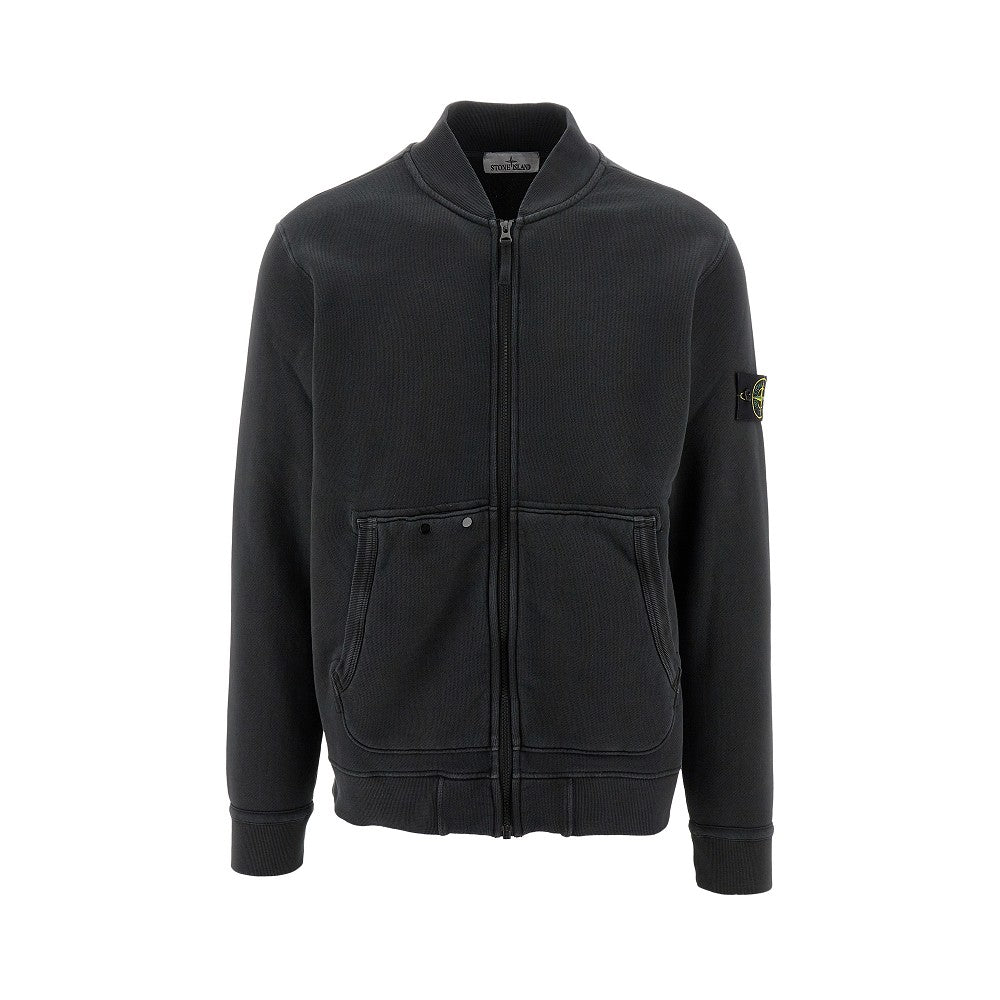 Organic cotton full-zip sweatshirt