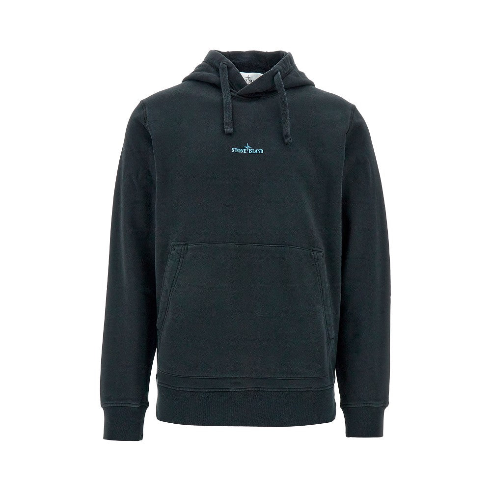 Rubberized logo hoodie