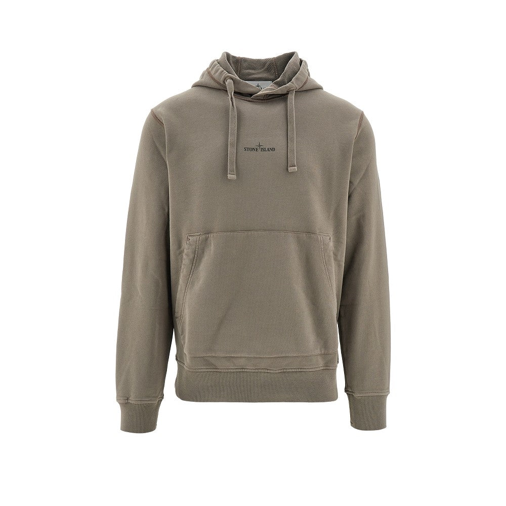 Rubberized logo hoodie
