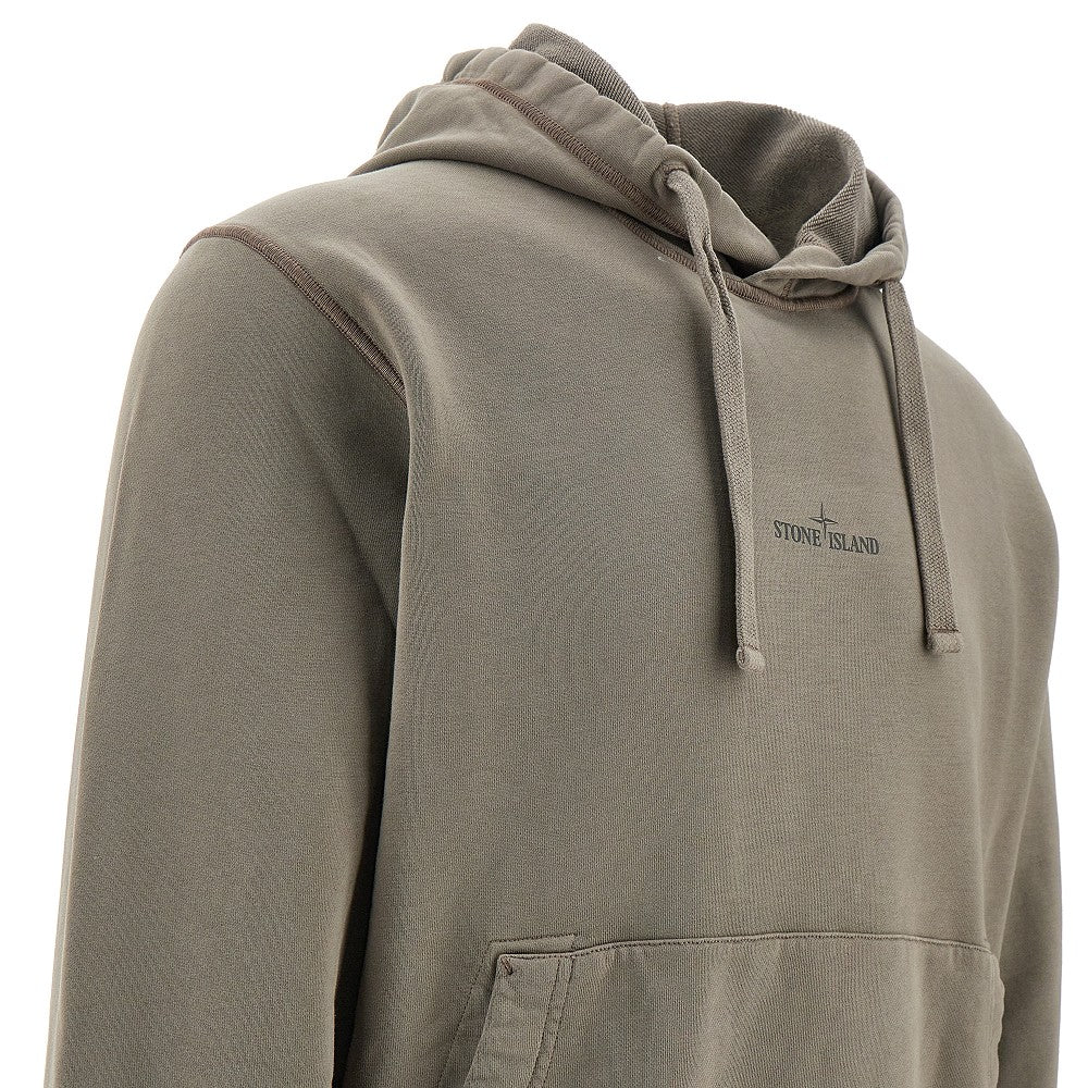 Rubberized logo hoodie