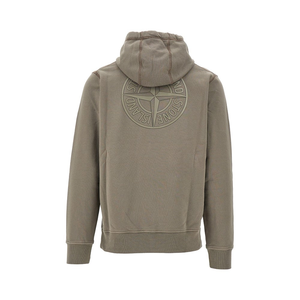 Rubberized logo hoodie