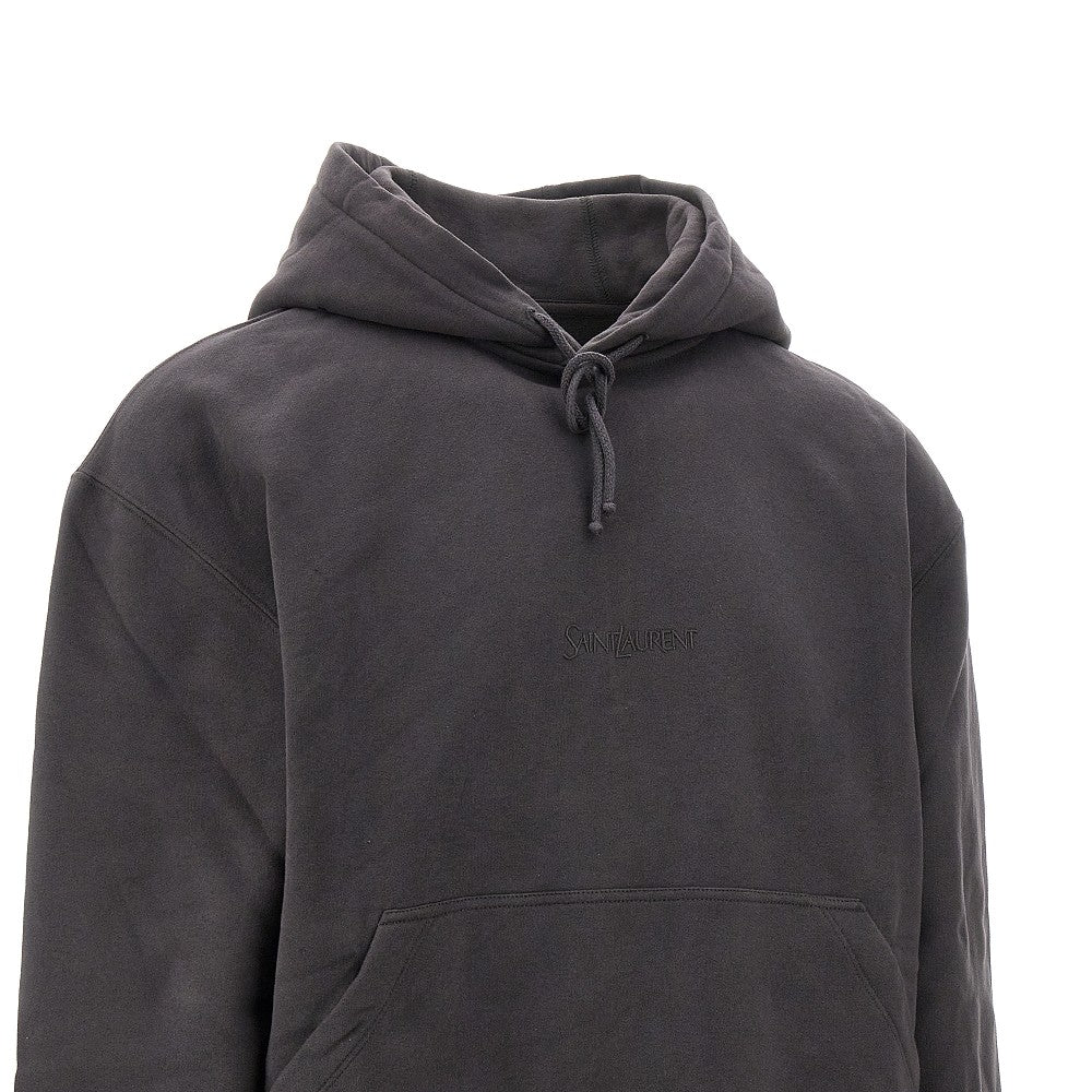 Hoodie with logo embroidery