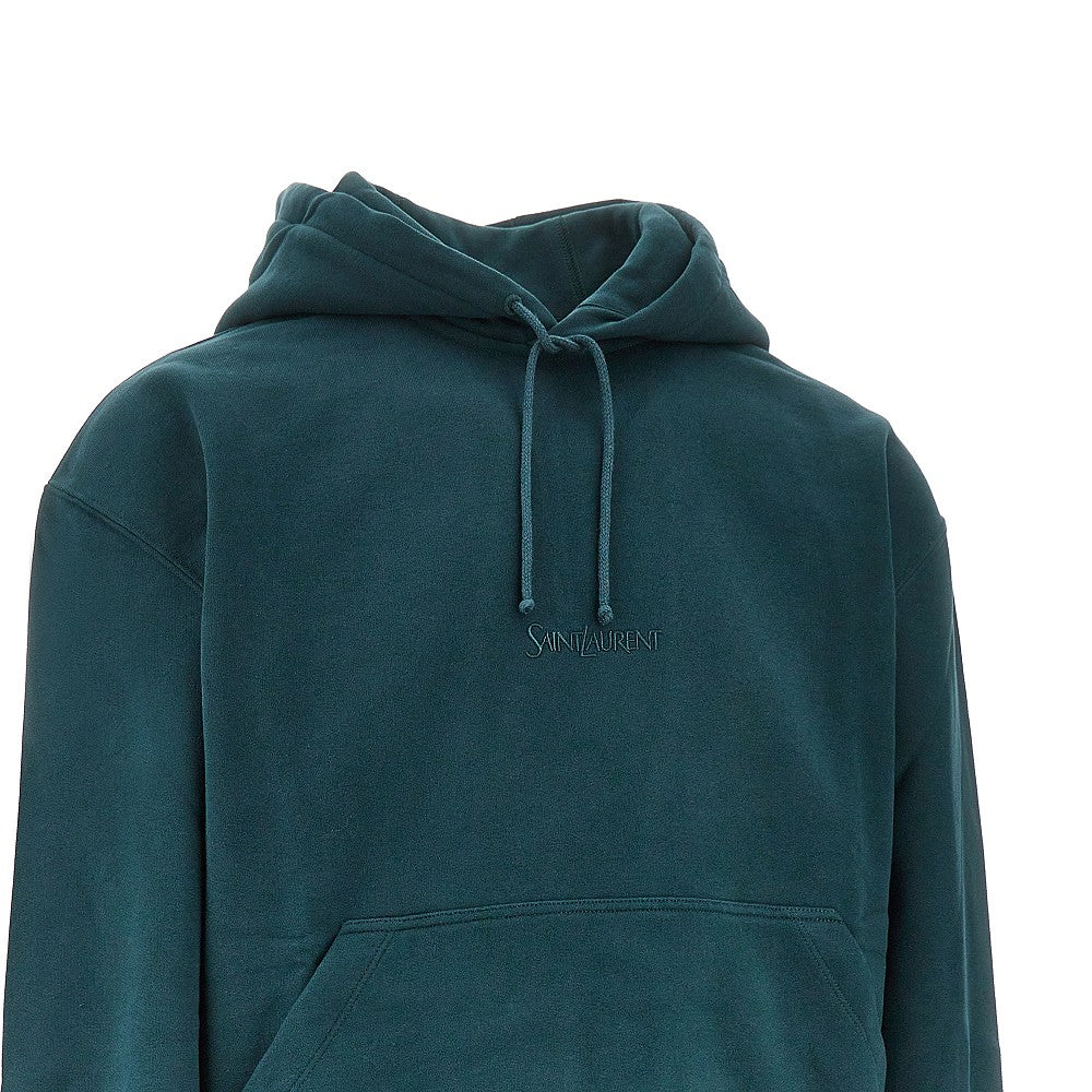 Hoodie with logo embroidery