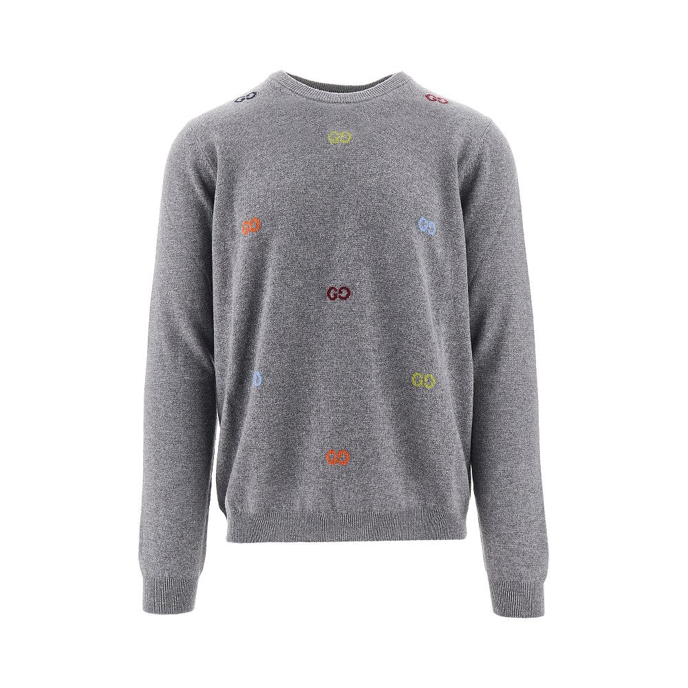 Cashmere sweater with GG motif