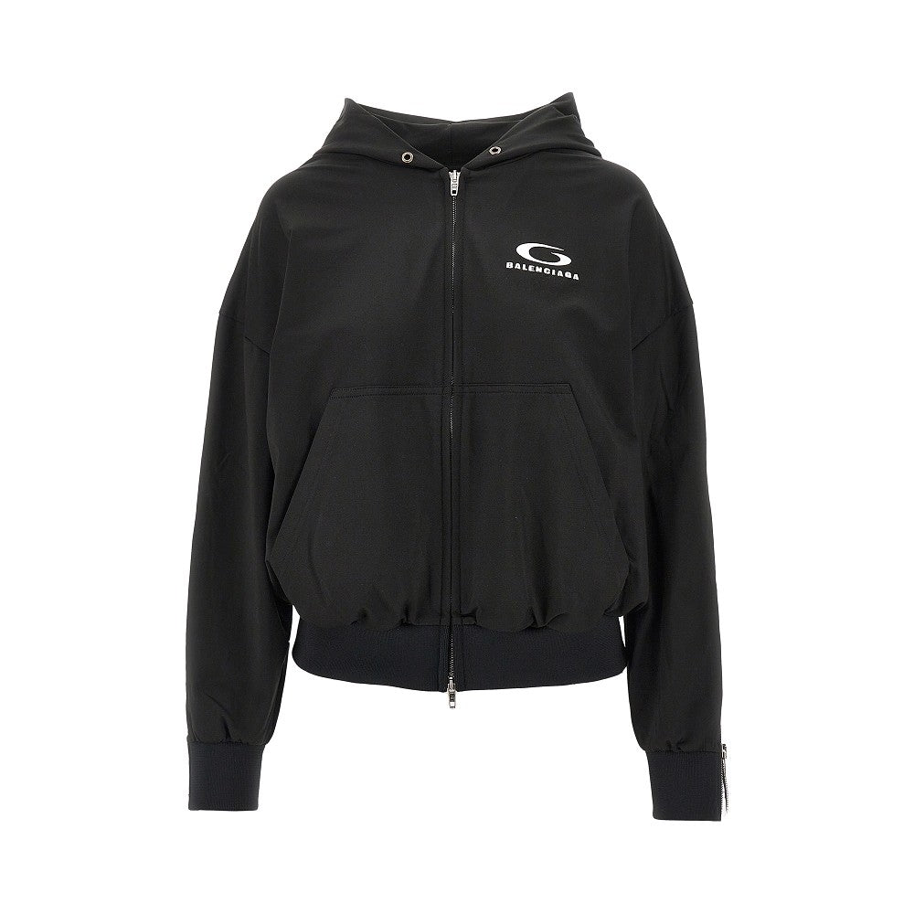 Track jacket con zip laterali