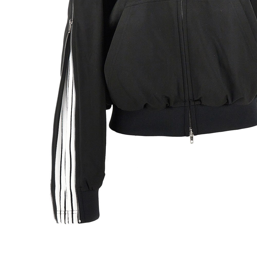 Track jacket con zip laterali