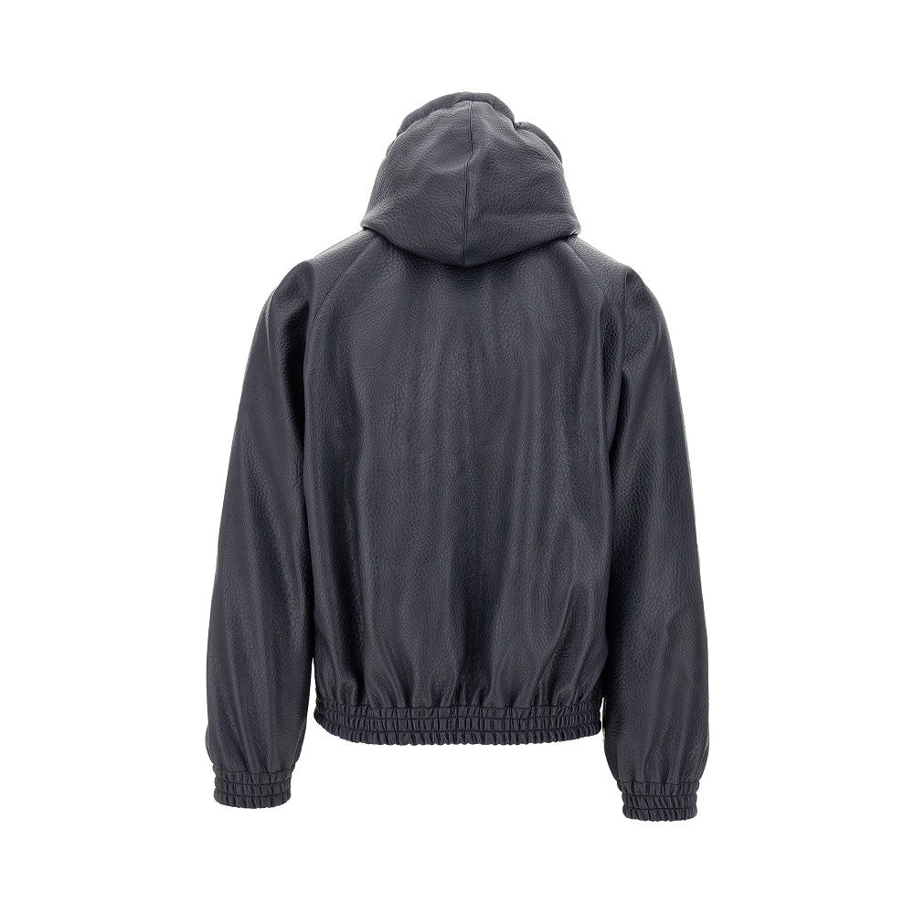 Blouson in finta pelle martellata