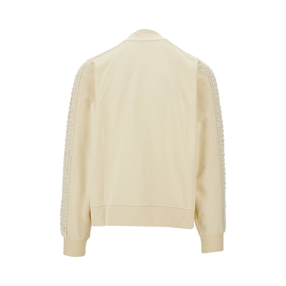 'Flower Tape' full-zip sweatshirt