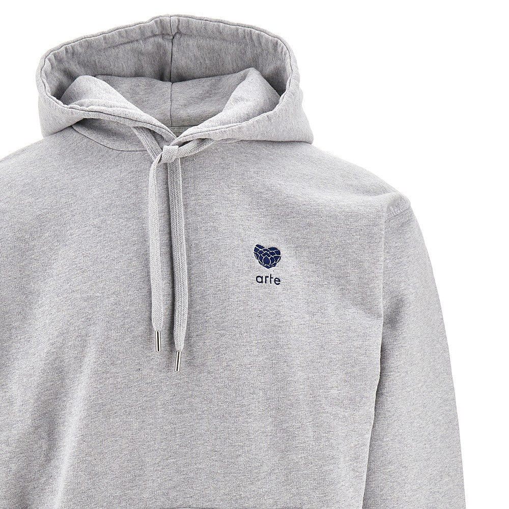 'Heart Flower' embroidery hoodie