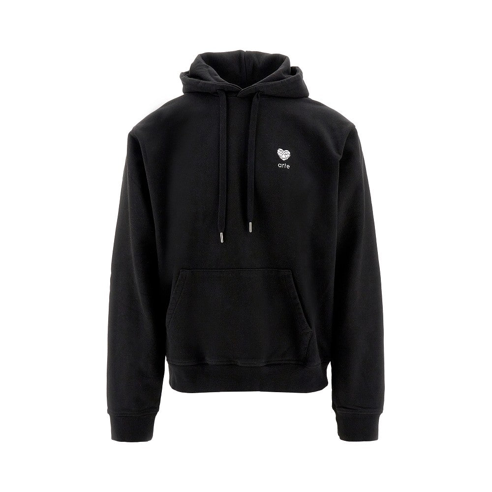 'Heart Flower' embroidery hoodie