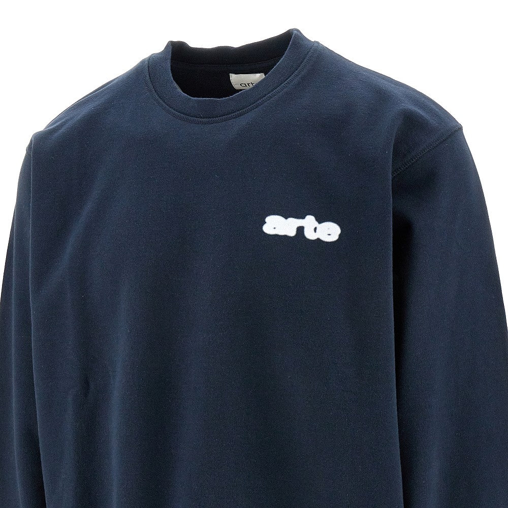'Blur Flower' print crewneck sweatshirt