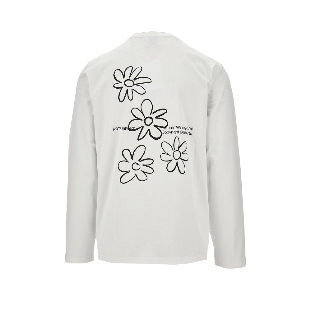 T-shirt a manica lunga con stampa Flowers