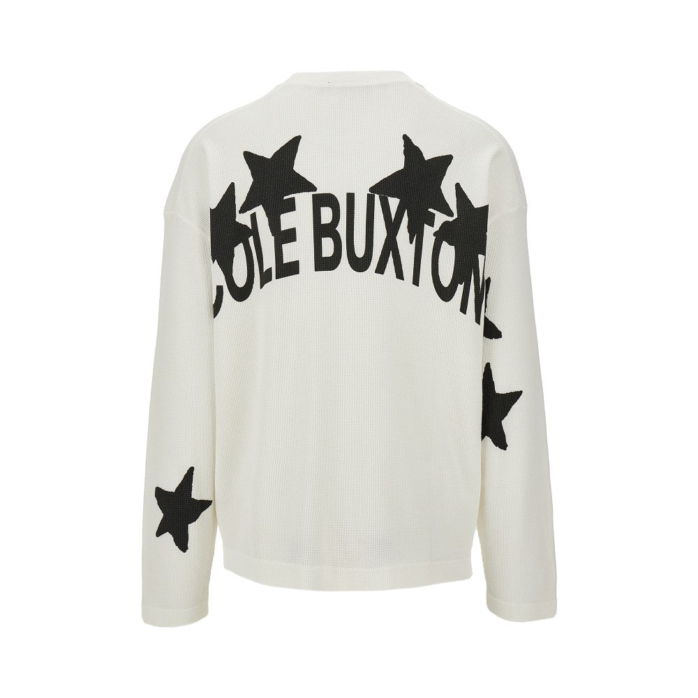 T-shirt in waffle jersey '4 STAR'