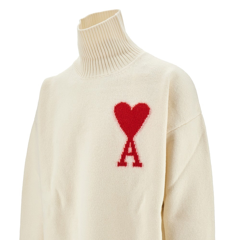 Pullover in lana con intarsio 'Ami de Coeur'