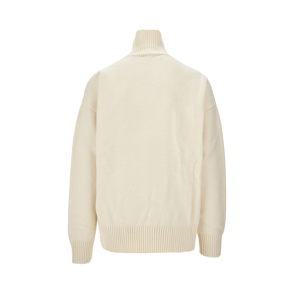 Pullover in lana con intarsio 'Ami de Coeur'