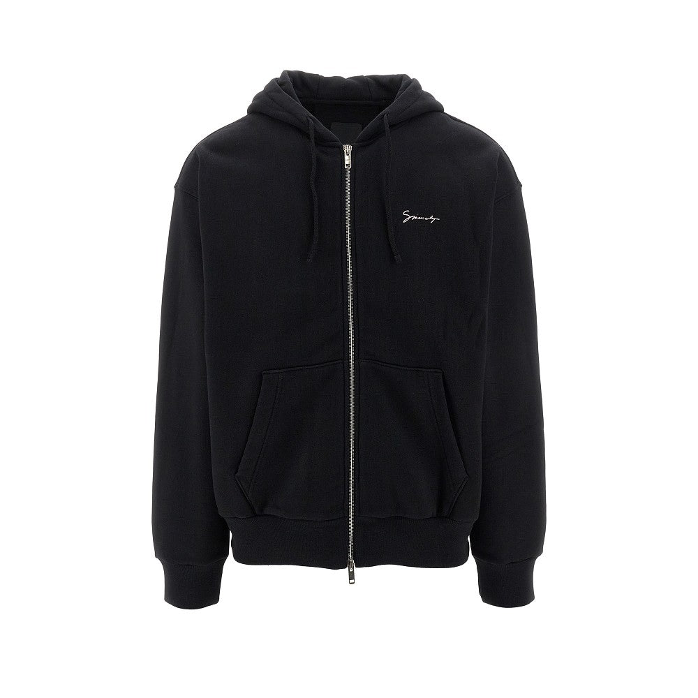 Hubert objects print full-zip hoodie
