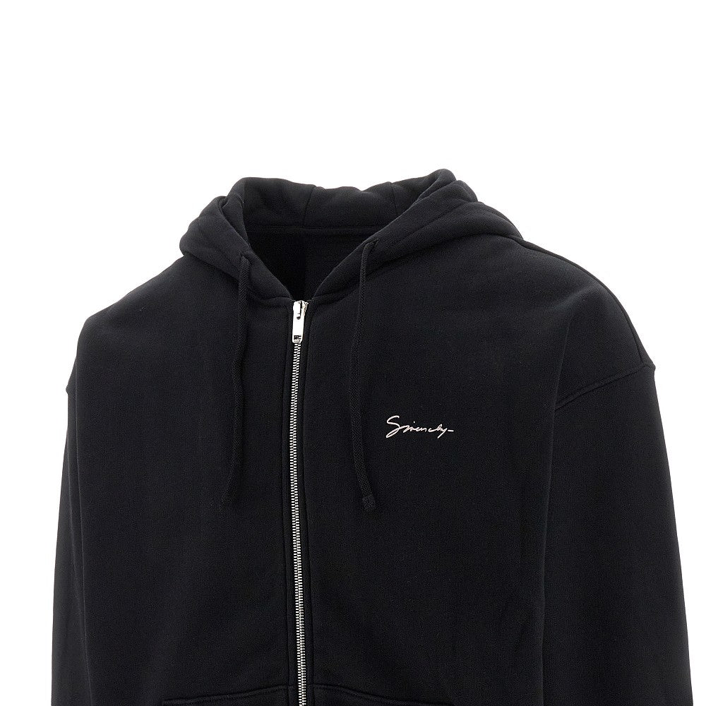 Hubert objects print full-zip hoodie