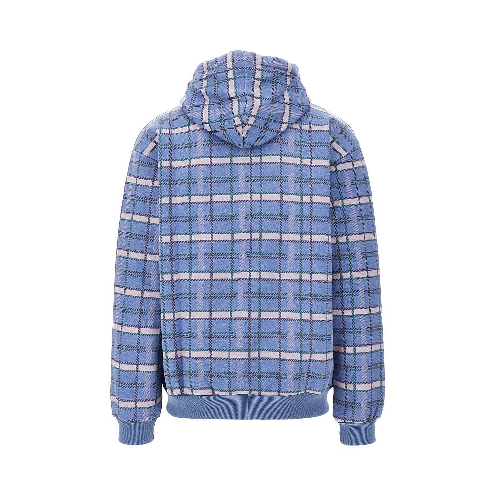 Edge patch full-zip hoodie