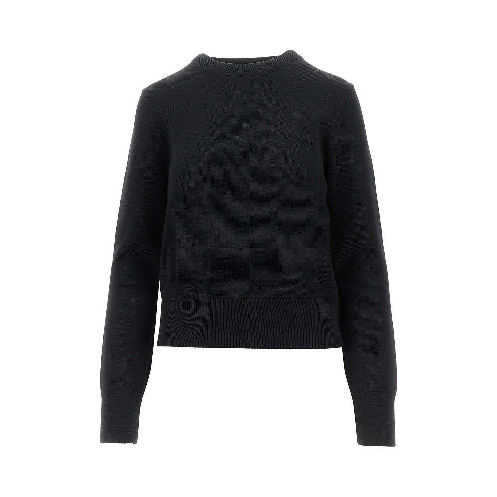 Ami de Coeur embroidery crewneck sweater