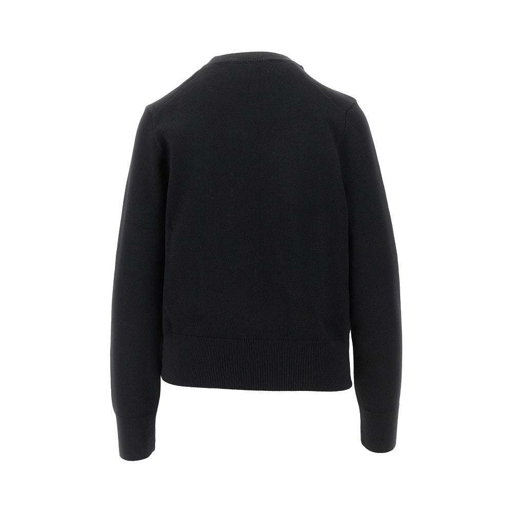 Pullover girocollo con ricamo Ami de Coeur