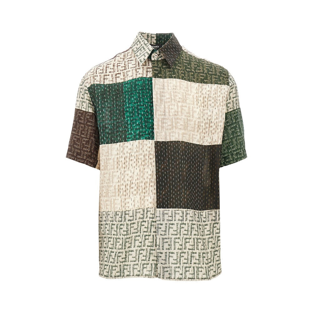Patchwork FF linen shirt