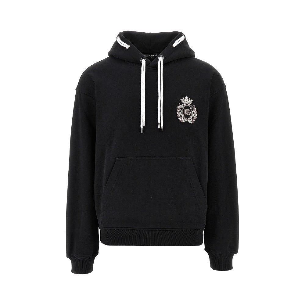 Crest patch hoodie