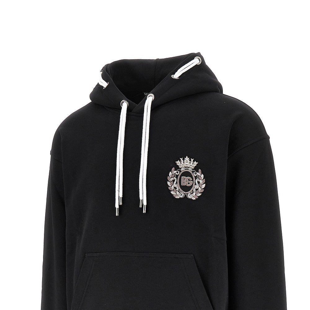 Crest patch hoodie
