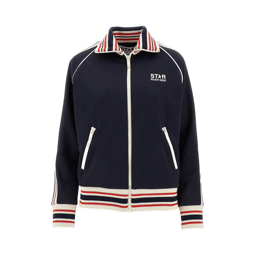 Track jacket in jersey tecnico