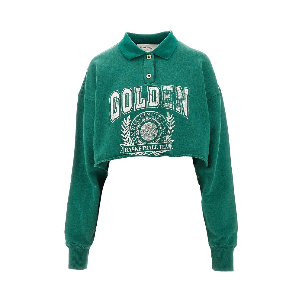 'Nastia' cropped sweatshirt polo
