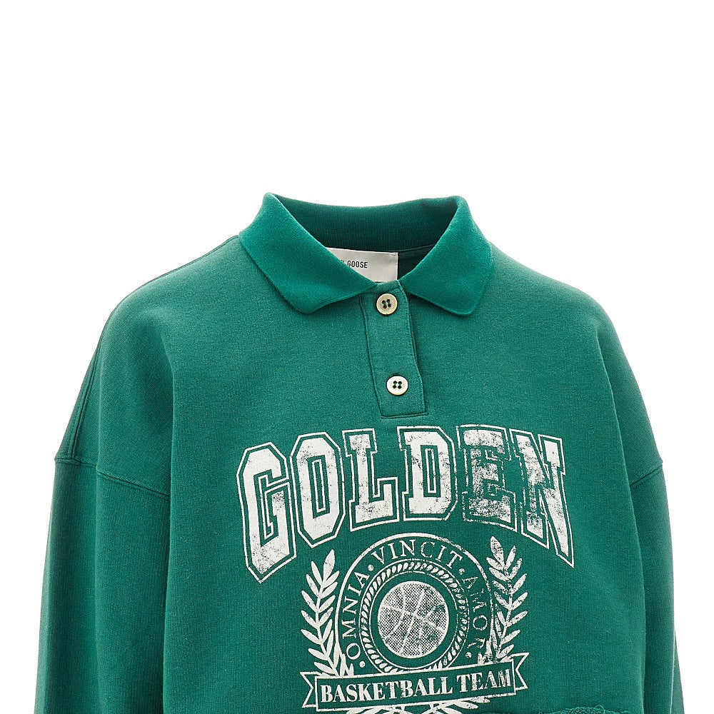 'Nastia' cropped sweatshirt polo