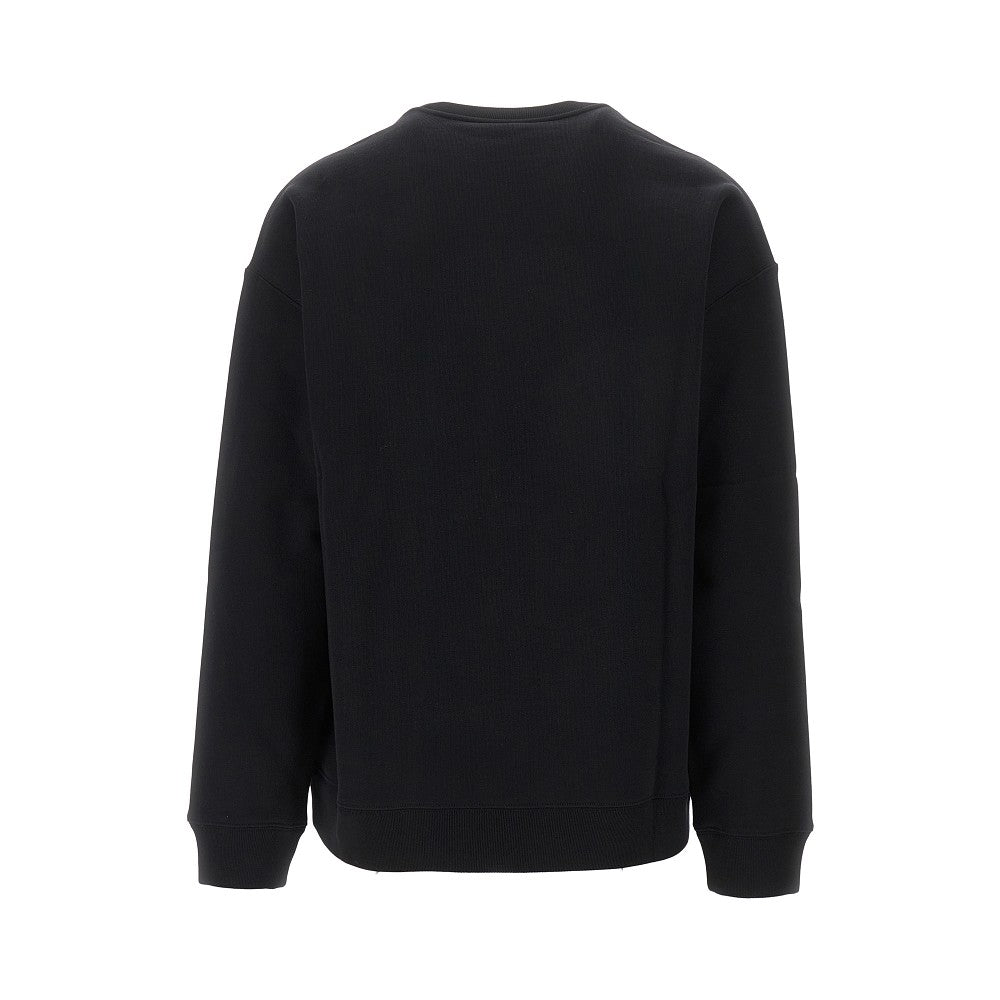 Logo embroidery crewneck sweatshirt