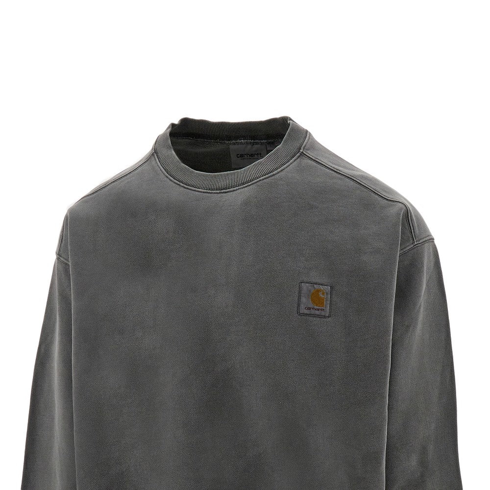 'Vista' bleached-out crewneck sweatshirt