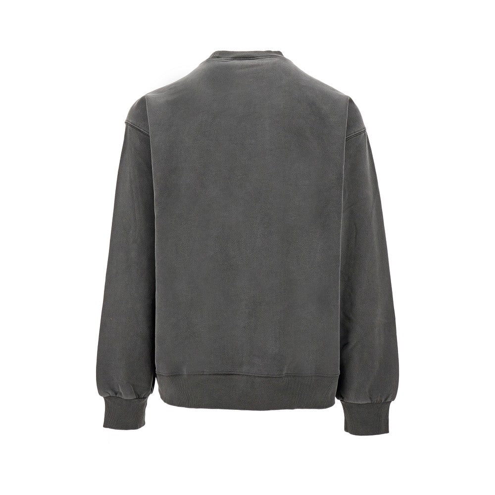 'Vista' bleached-out crewneck sweatshirt