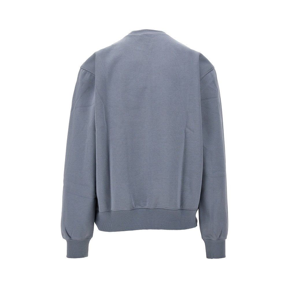 Crewneck sweatshirt with logo embroidery