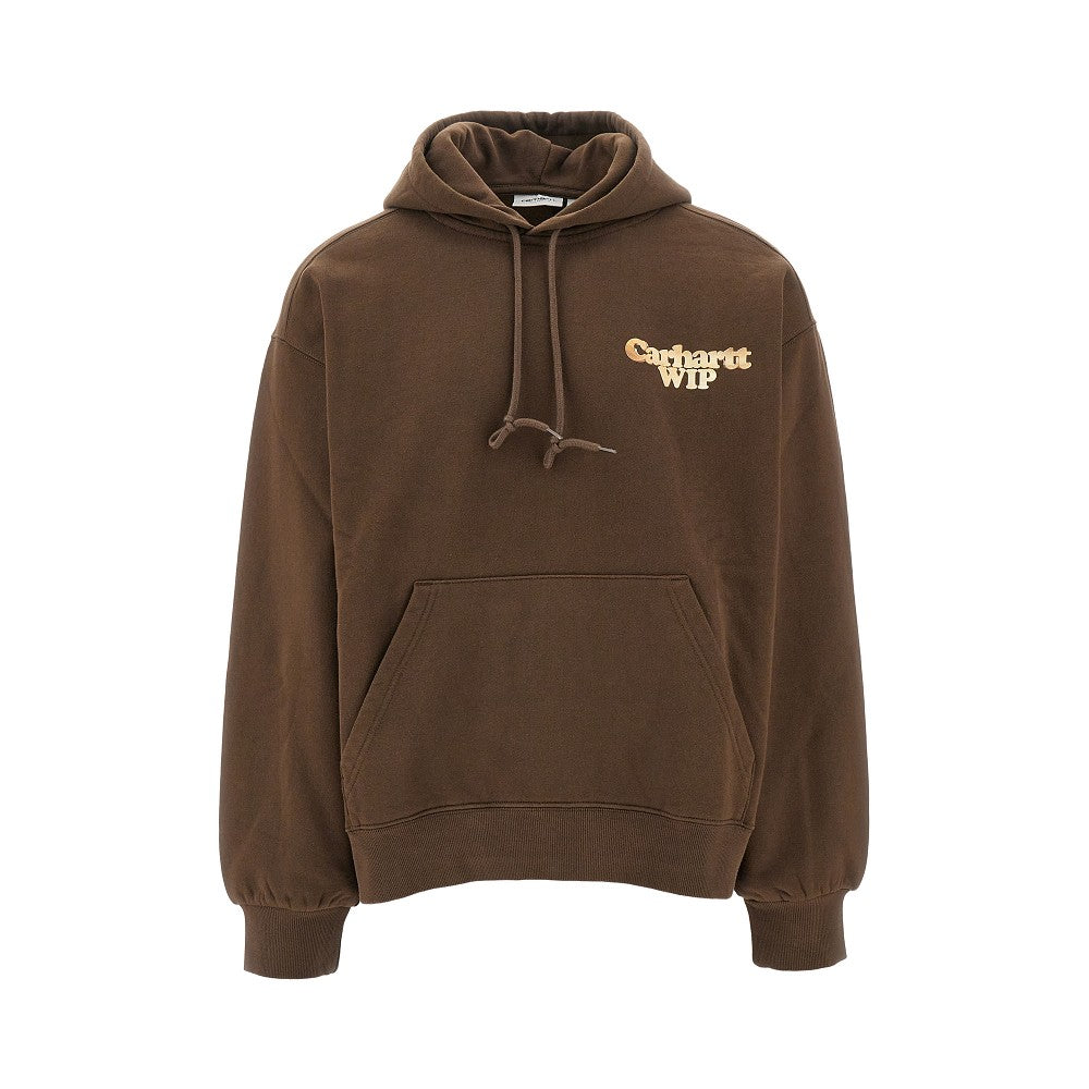 'Charm Link' print hoodie