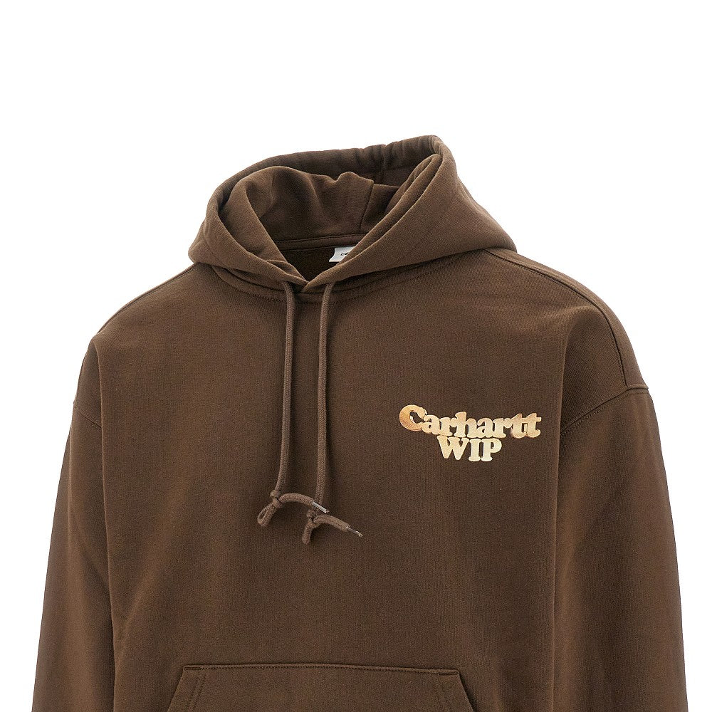 'Charm Link' print hoodie