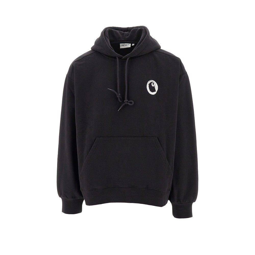 'Charm Link' print hoodie