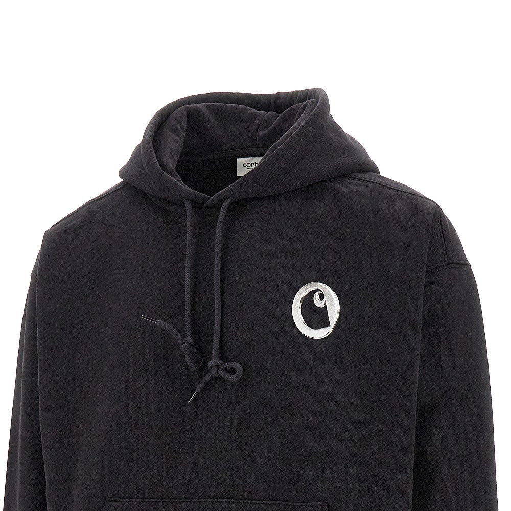 'Charm Link' print hoodie
