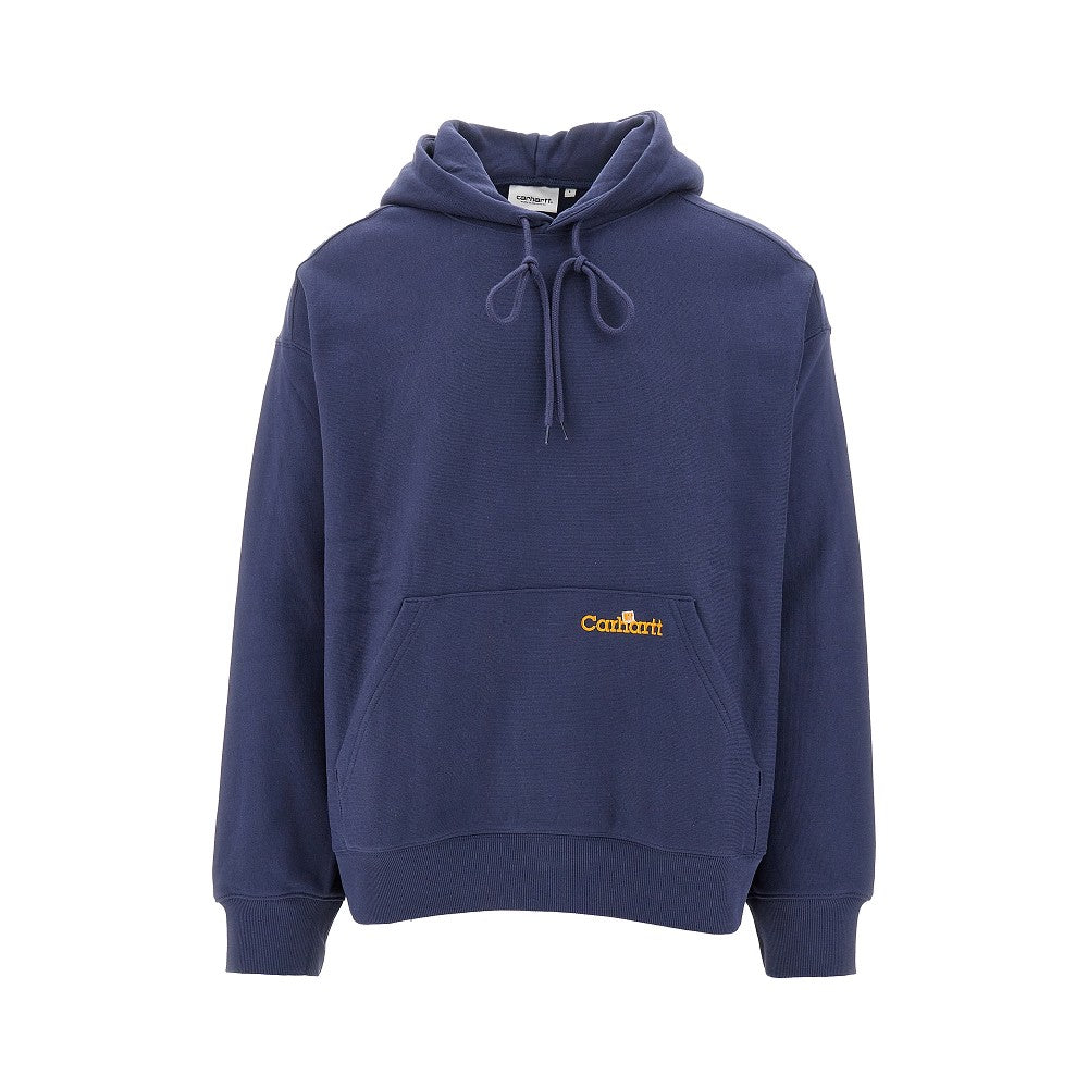 Felpa con cappuccio 'Label Script'